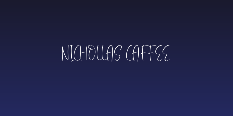 Nichollas Caffee Social Header