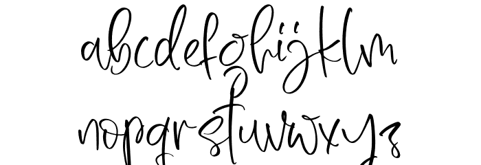 Nichollas Caffee Font LOWERCASE