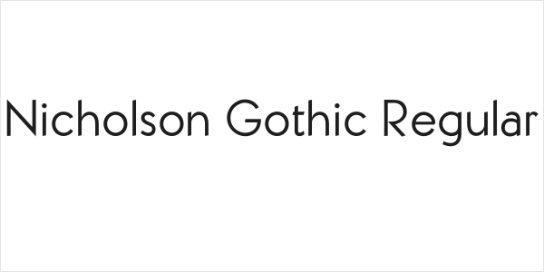 Nicholson Gothic Regular Logo