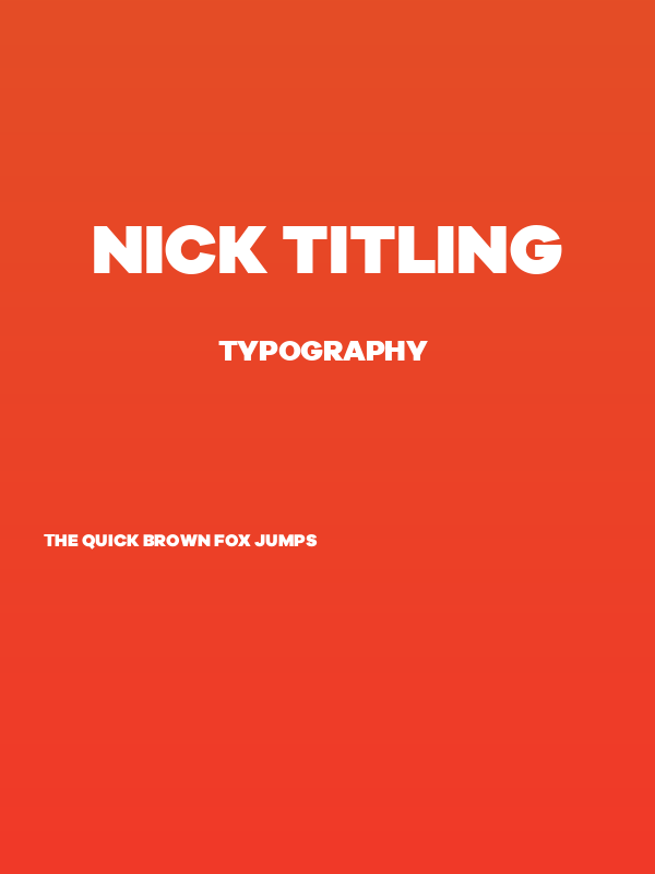 Nick Titling Poster