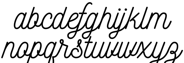Nickainley-Normal Font LOWERCASE