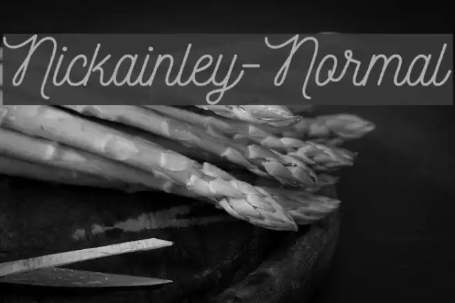 Nickainley-Normal フォント examples