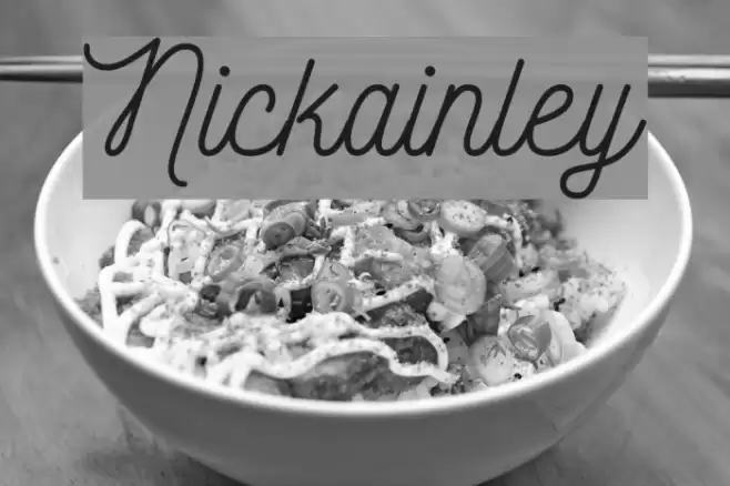 Nickainley Font examples