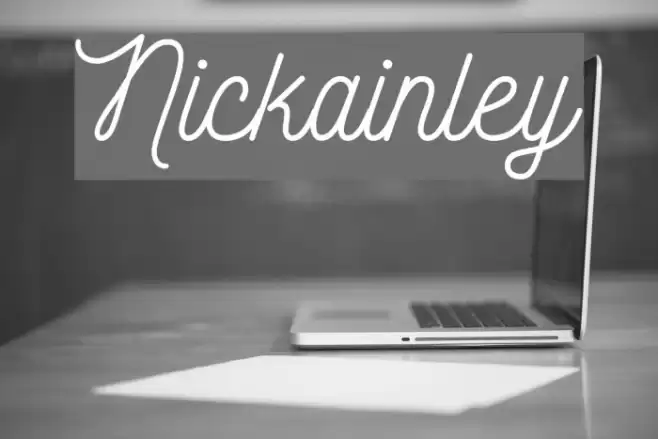 Nickainley Font examples
