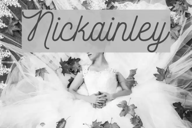 Nickainley Font examples