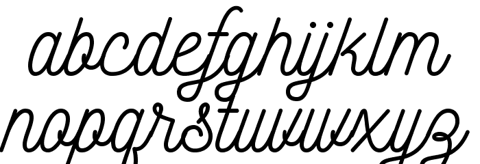 Nickainley Font LOWERCASE