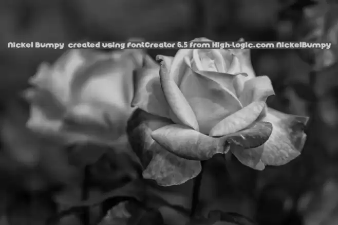 Nickel Bumpy created using FontCreator 6.5 from High-Logic.com NickelBumpy Font examples