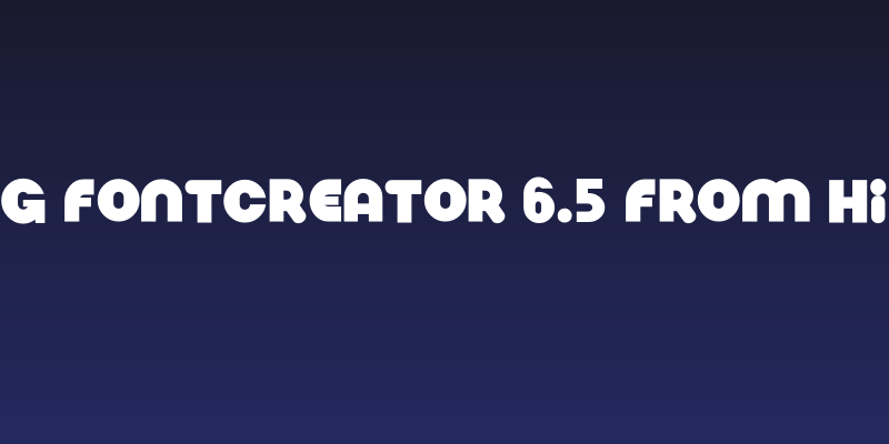 Nickel Bumpy  created using FontCreator 6.5 from High-Logic.com NickelBumpy Social Header