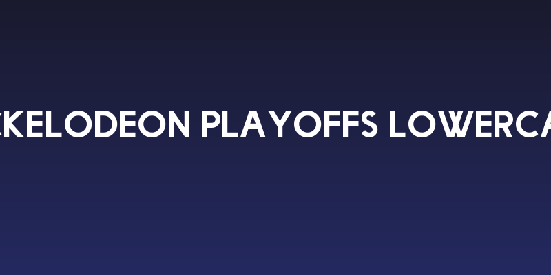 Nickelodeon Playoffs Lowercase Social Header