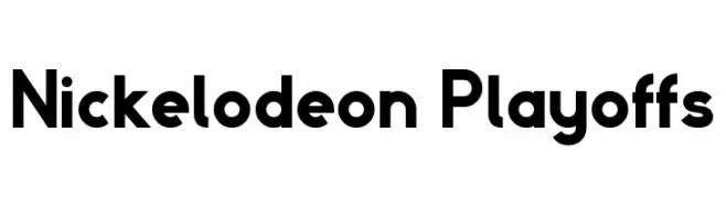 Nickelodeon Playoffs  Frei Schriftart Herunterladen