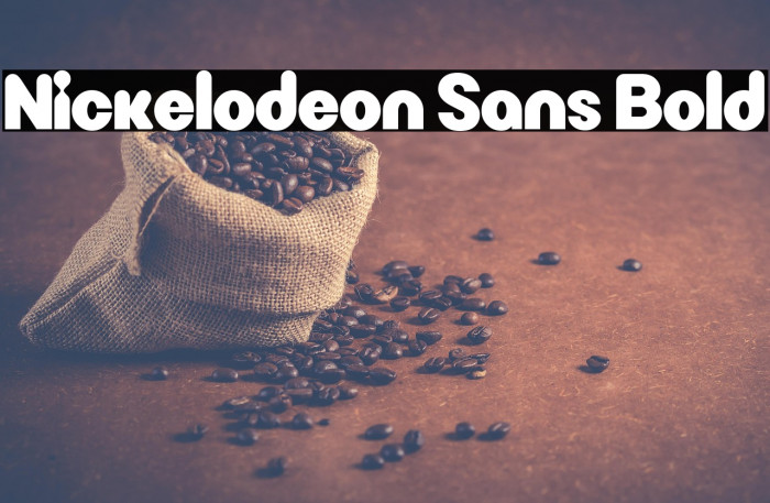 Nickelodeon Sans Bold Example 2