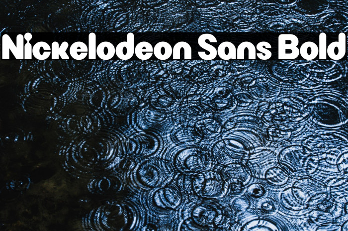 Nickelodeon Sans Bold Example 3
