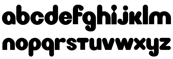 Nickelodeon Sans Bold Font LOWERCASE