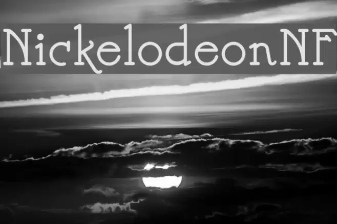 NickelodeonNF Font examples