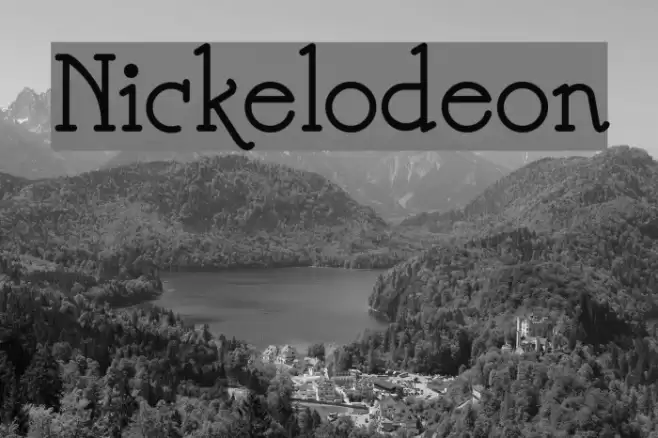 Nickelodeon Font examples