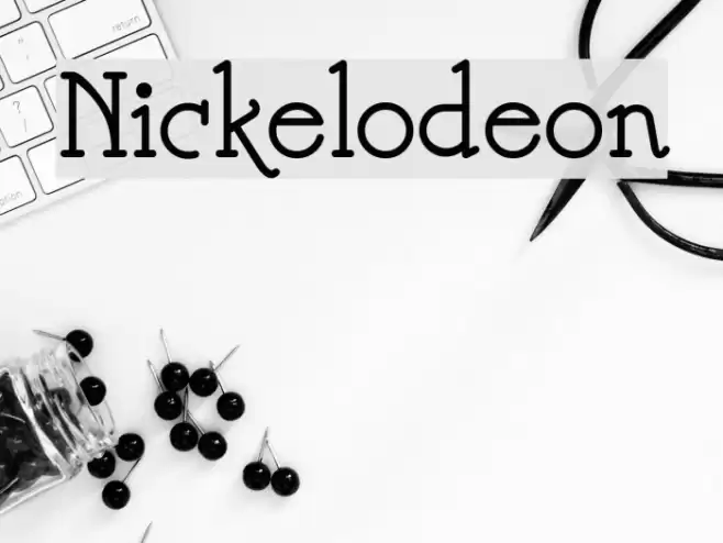 Nickelodeon Font examples