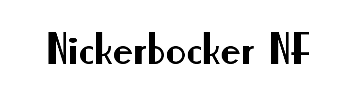 Nickerbocker NF Font