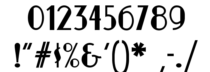 Nickerbocker NF Font OTHER CHARS