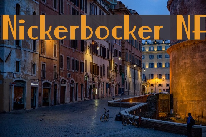Nickerbocker NF Font examples