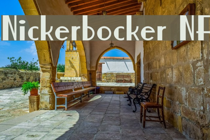 Nickerbocker NF Font examples