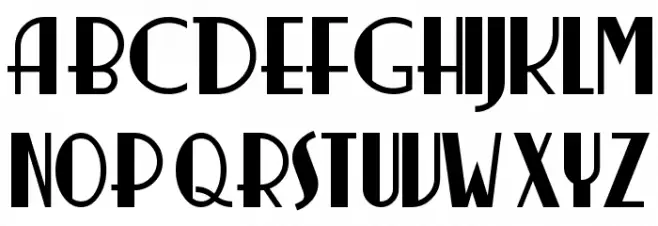 Nickerbocker-Normal Schriftart Groß