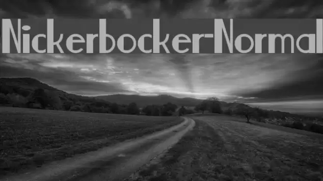 Nickerbocker-Normal Font examples