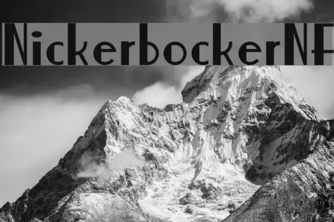 NickerbockerNF Font examples