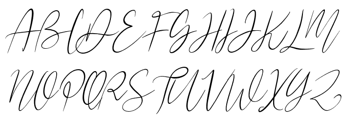 Nickjones Free Regular Font UPPERCASE