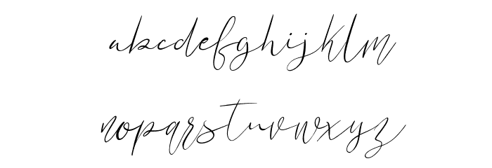 Nickjones Free Regular Font LOWERCASE