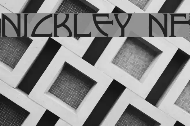 Nickley NF Font examples
