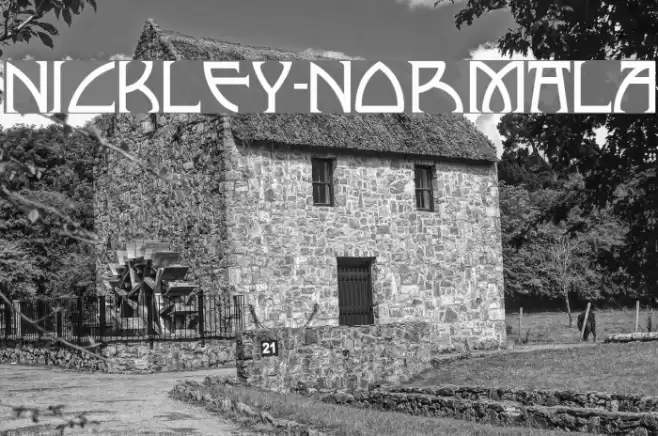 Nickley-NormalA फ़ॉन्ट examples