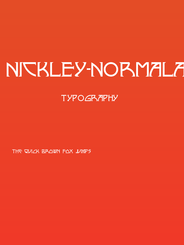 Nickley-NormalA Poster