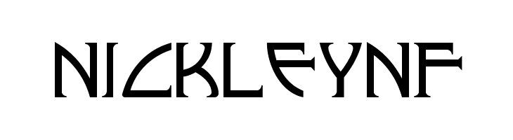 NickleyNF  フリーフォントのダウンロード