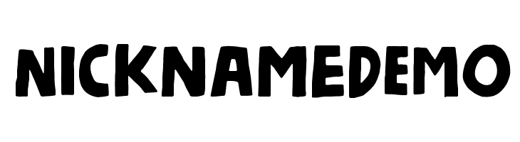 NicknameDEMO Font