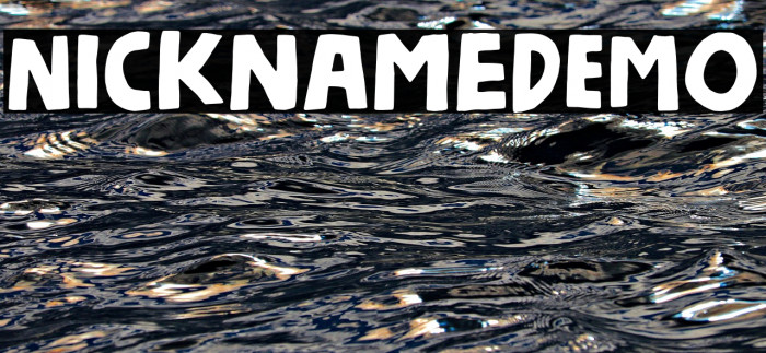 NicknameDEMO Fonte examples