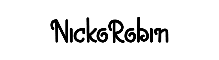 Nicko Robin  les polices de caractères gratuit tlcharger
