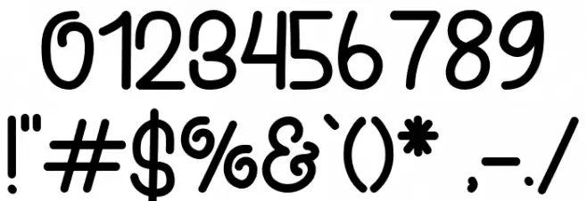 Nicko Robin Font OTHER CHARS