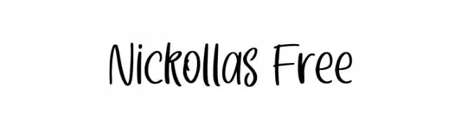 Nickollas Free  Frei Schriftart Herunterladen