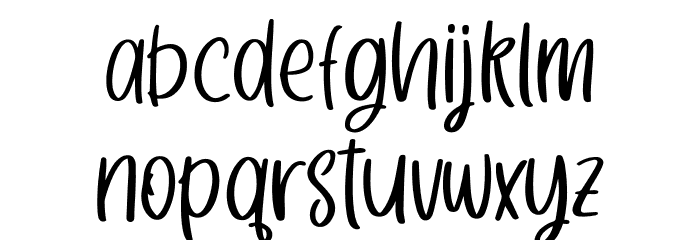 Nickollas Free Font LOWERCASE