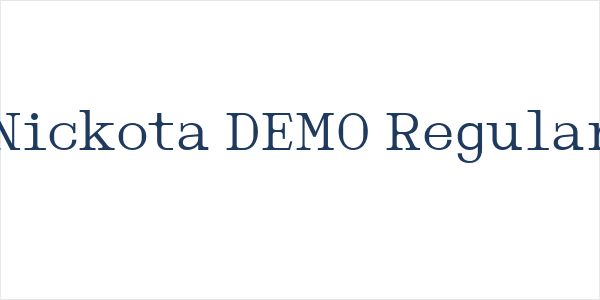 Nickota DEMO Regular Logo