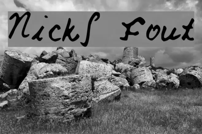 Nicks Font Font examples
