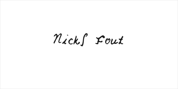Nicks Font Logo