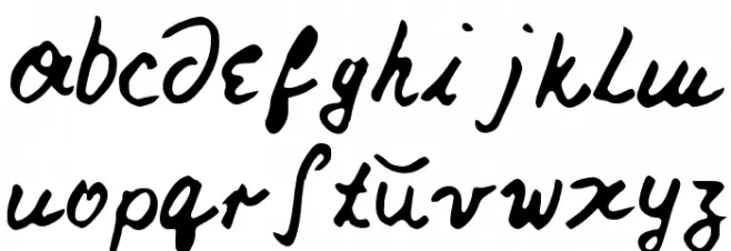 Nicks Font फ़ॉन्ट लोअरकेस