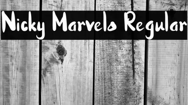 Nicky Marvelo Regular Font examples