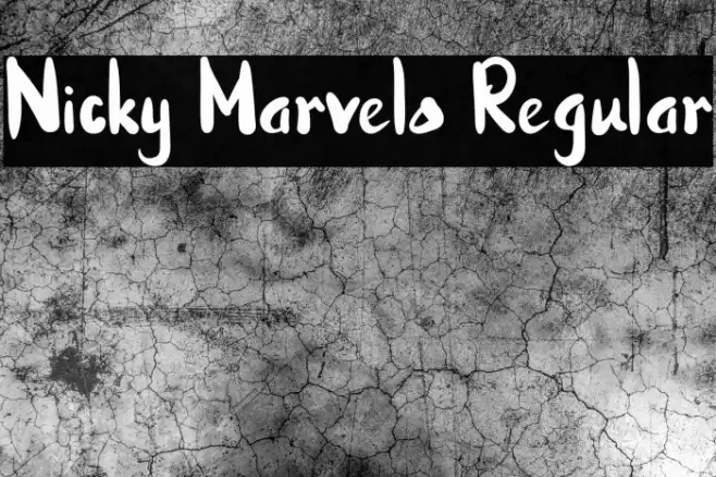 Nicky Marvelo Regular Font examples