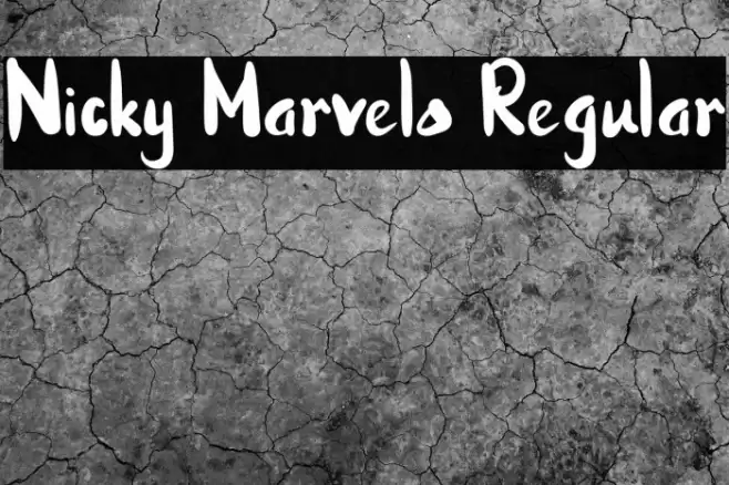 Nicky Marvelo Regular Font examples