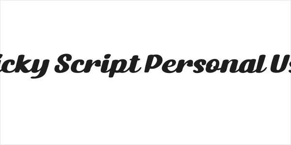 Nicky Script Personal Use Logo