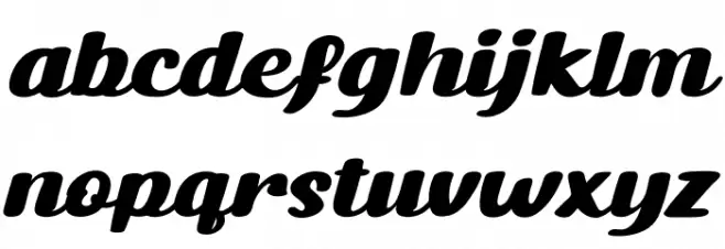 Nicky Script Personal Use Font LOWERCASE