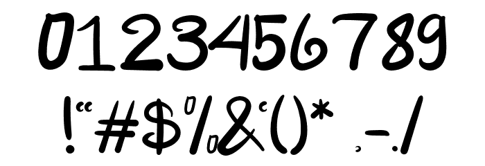 NickyMarvelo-Regular Font OTHER CHARS