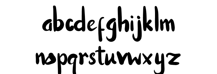 NickyMarvelo-Regular Font LOWERCASE